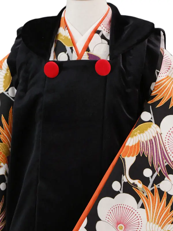 九重 3歳(被布)黒 七五三