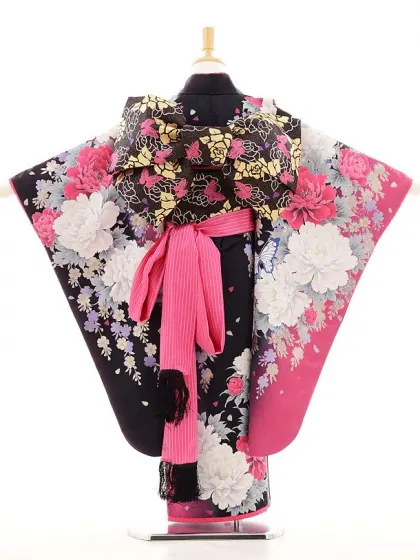 ﾌﾞﾙｰｸﾛｽ 7歳(四つ身)黒 七五三