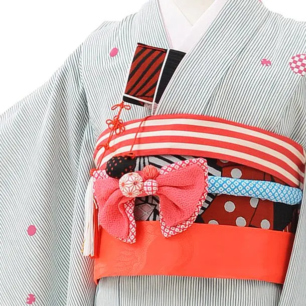 7歳(四つ身)緑 七五三