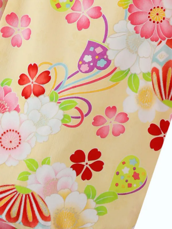 式部浪漫 2歳(被布)緑 七五三