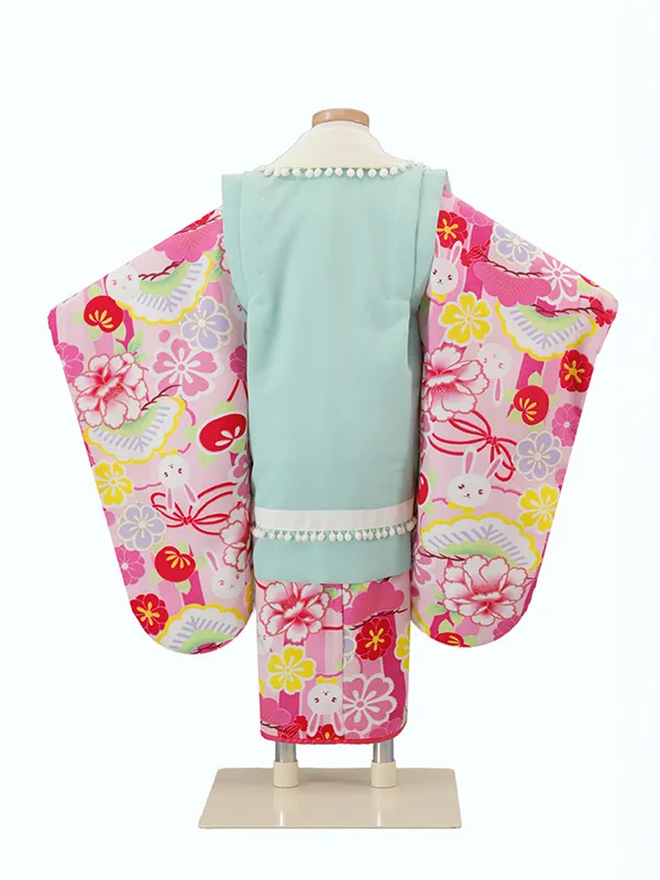 ジャパンスタイル 3歳(被布)水色 七五三