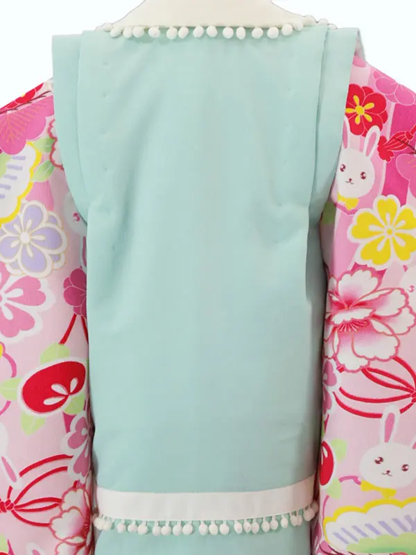 ジャパンスタイル 3歳(被布)水色 七五三