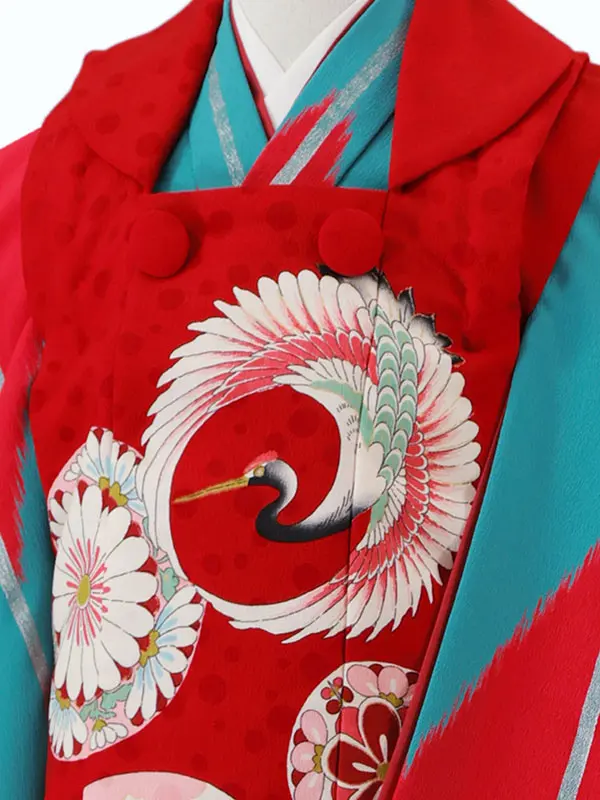 ﾓﾀﾞﾝｱﾝﾃﾅ 3歳(被布)赤 七五三