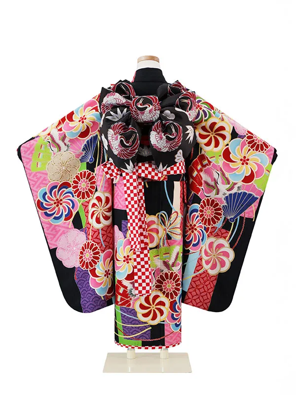 ジャパンスタイル 6歳(四つ身)黒 七五三