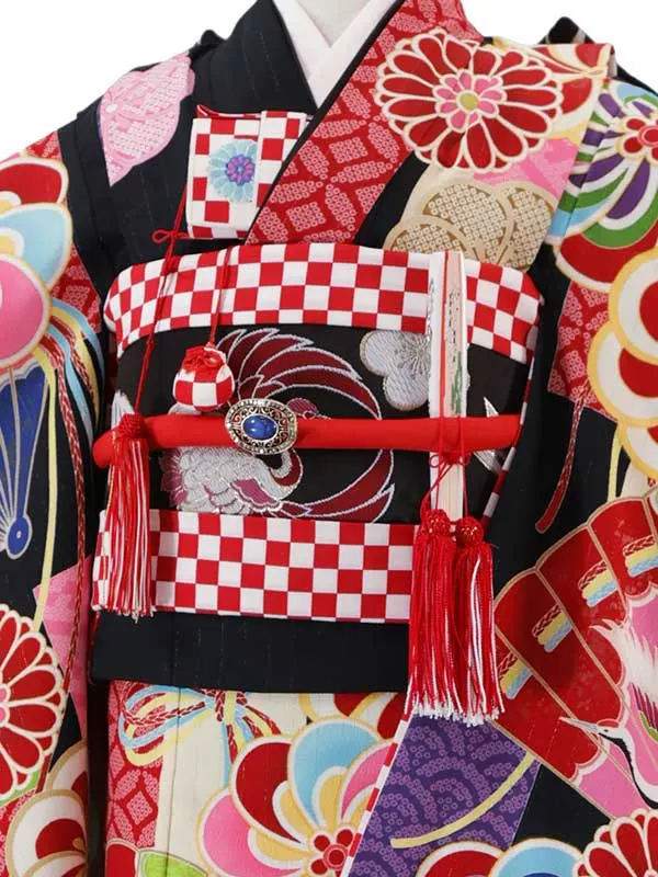 ジャパンスタイル 6歳(四つ身)黒 七五三