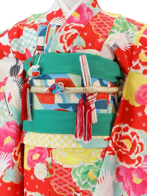 6歳(四つ身)赤 七五三