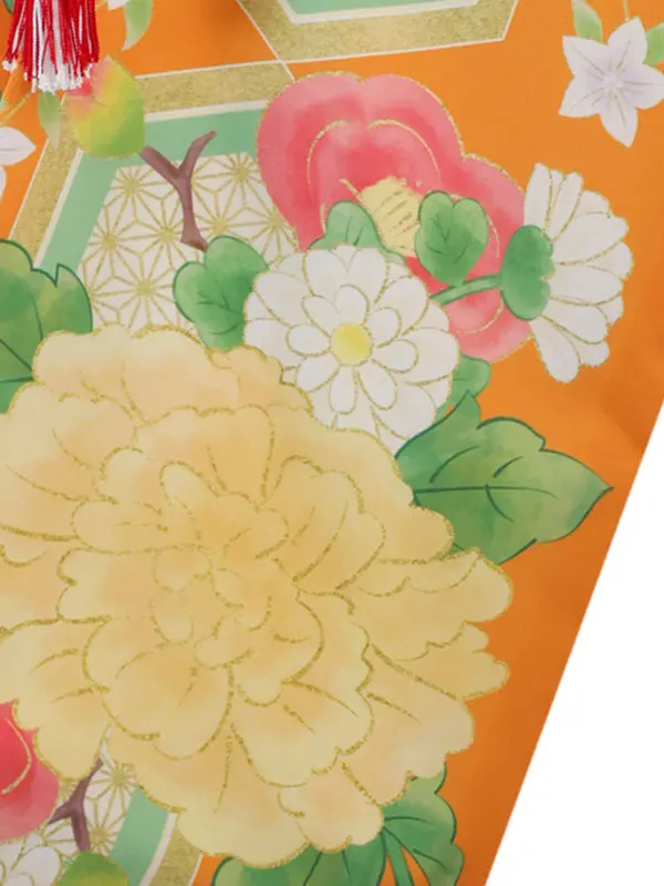 6歳(四つ身)ｵﾚﾝｼﾞ 七五三