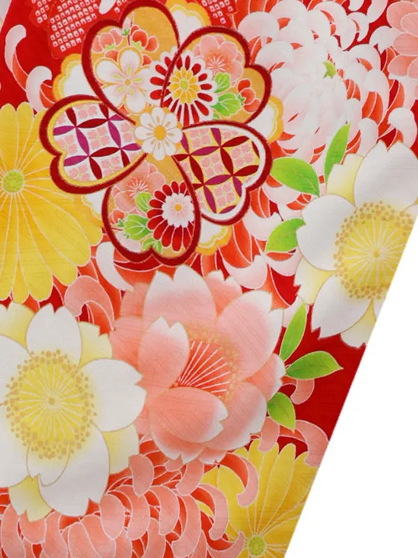 6歳(四つ身)赤 七五三