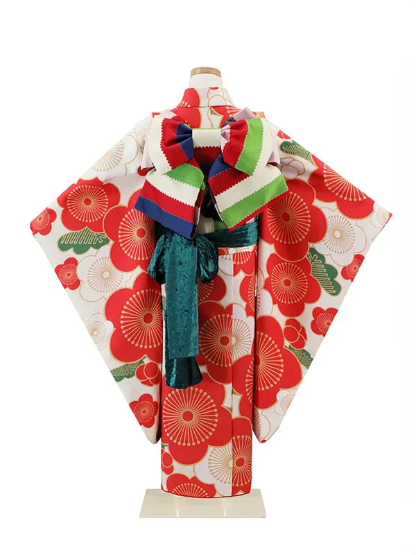 6歳(四つ身)赤 七五三