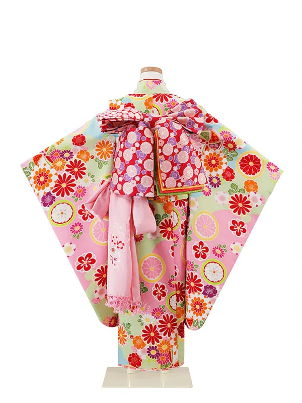 式部浪漫 6歳(四つ身)ﾋﾟﾝｸ 七五三