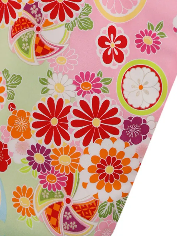 式部浪漫 6歳(四つ身)ﾋﾟﾝｸ 七五三