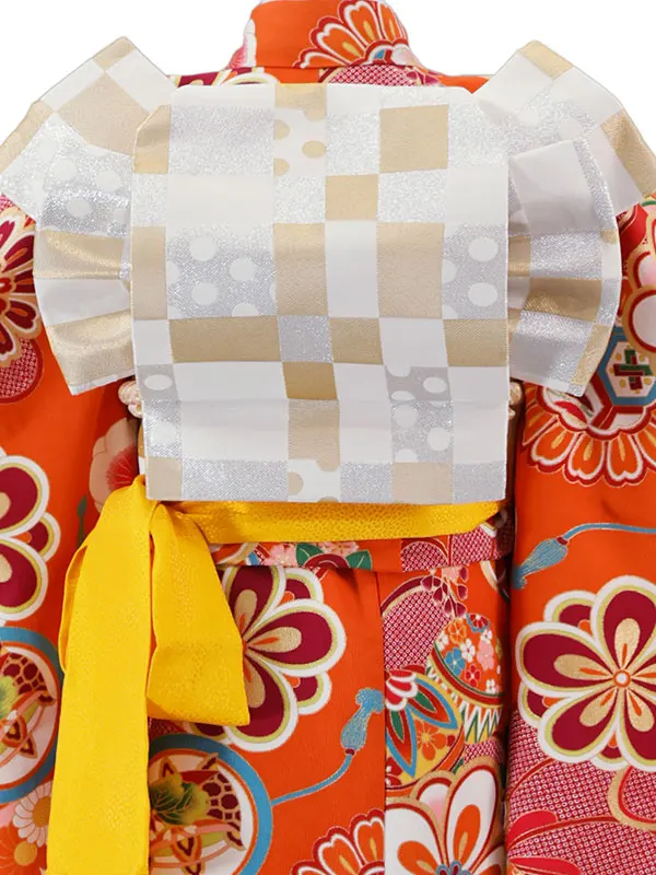 ぷちぷり 6歳(四つ身)ｵﾚﾝｼﾞ 七五三