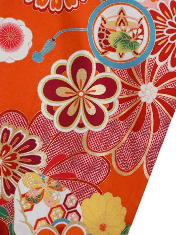 ぷちぷり 6歳(四つ身)ｵﾚﾝｼﾞ 七五三