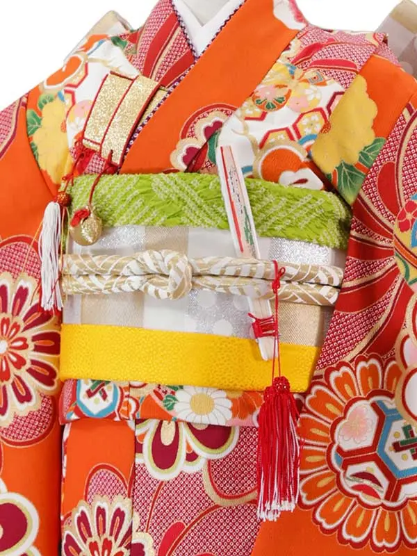 ぷちぷり 6歳(四つ身)ｵﾚﾝｼﾞ 七五三