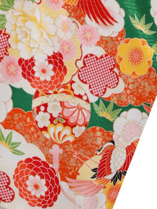 式部浪漫 6歳(四つ身)緑 七五三