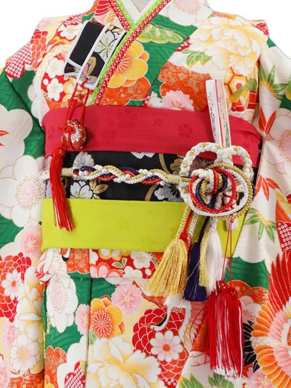 式部浪漫 6歳(四つ身)緑 七五三