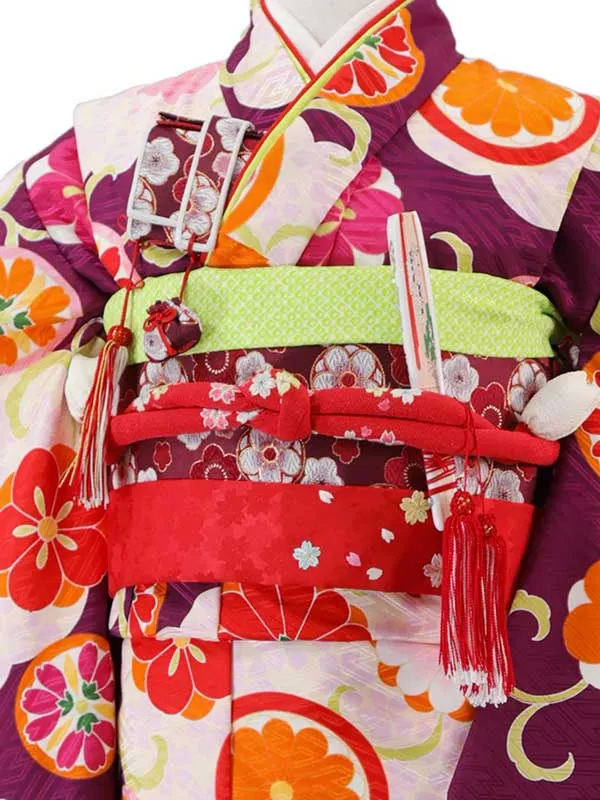 式部浪漫 7歳(四つ身)紫 七五三