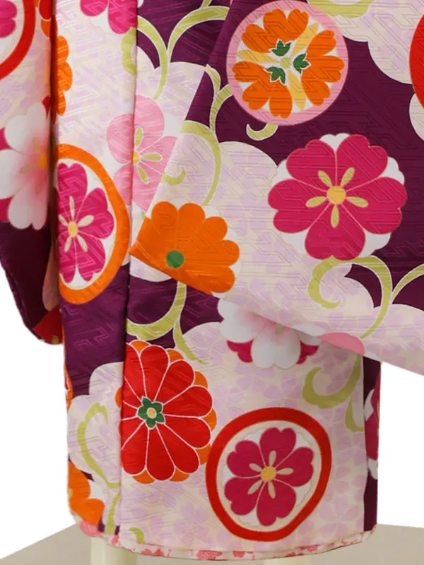 式部浪漫 7歳(四つ身)紫 七五三