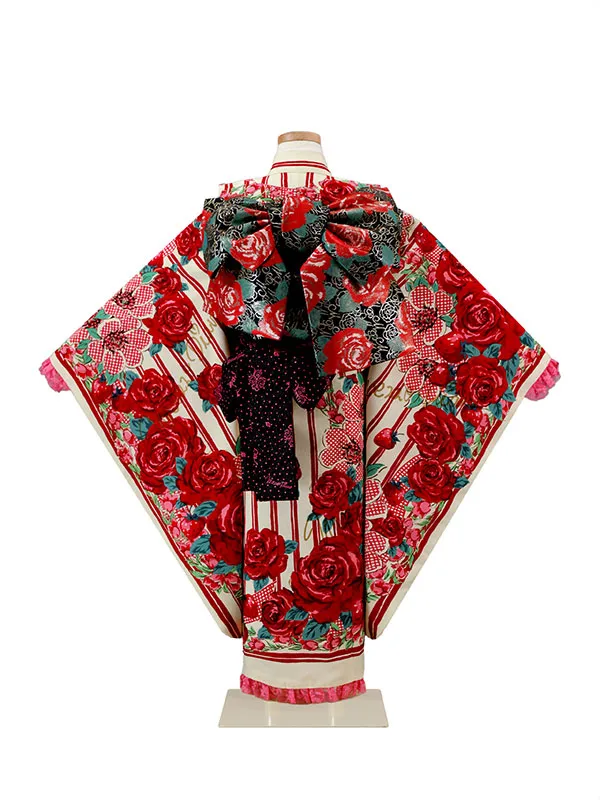 ﾒｿﾞﾋﾟｱﾉ  7歳(四つ身)赤 七五三