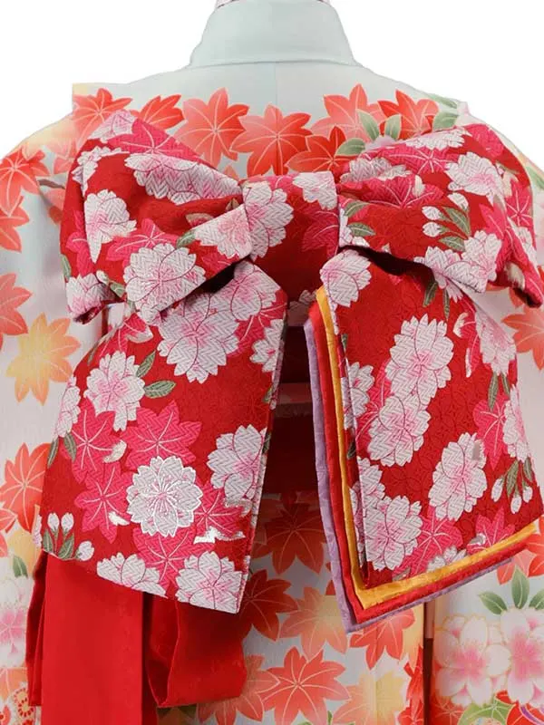 式部浪漫 7歳(四つ身)白 七五三