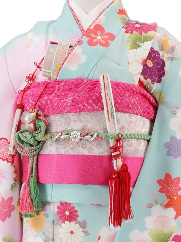 式部浪漫 6歳(四つ身)水色 七五三