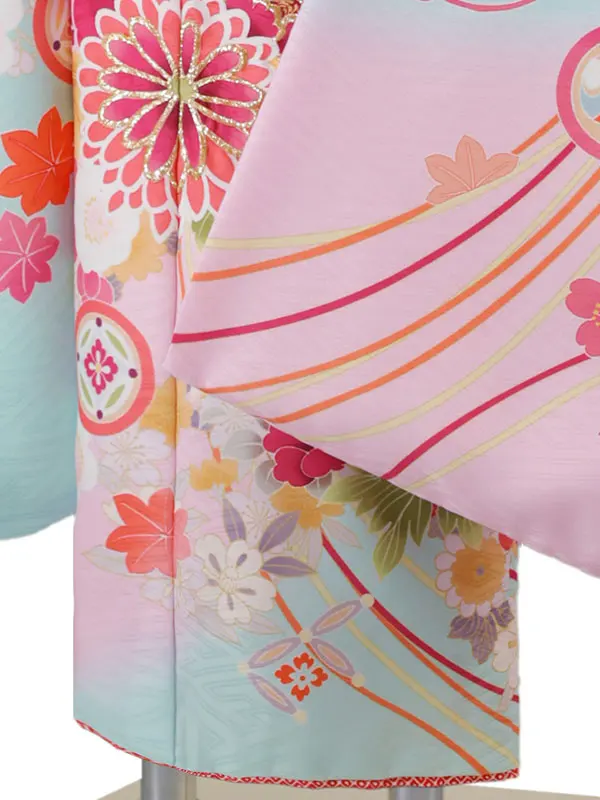 式部浪漫 6歳(四つ身)水色 七五三