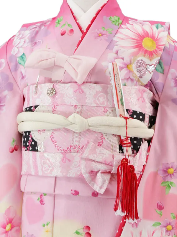 松田聖子 6歳(四つ身)ﾋﾟﾝｸ 七五三