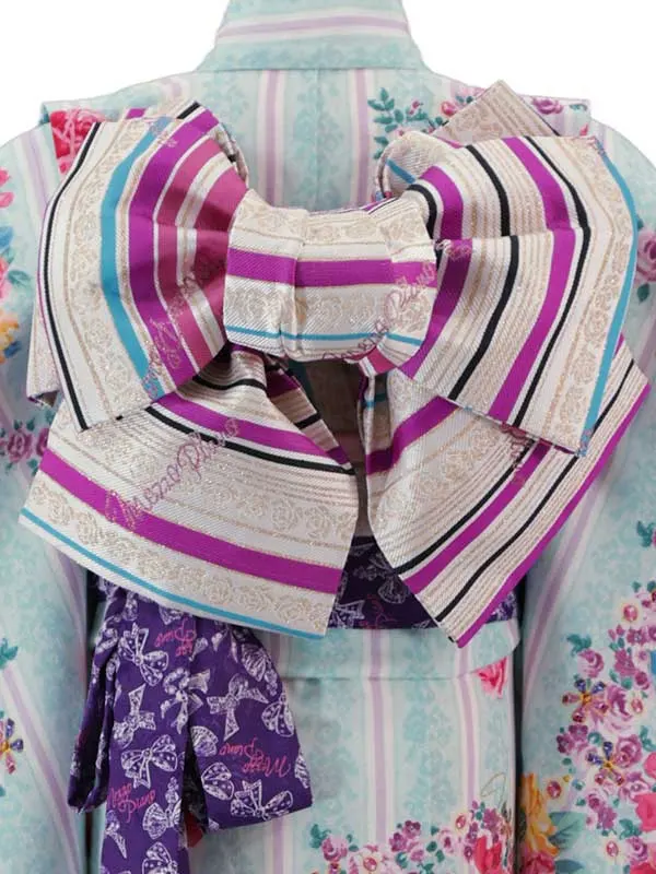 ﾒｿﾞﾋﾟｱﾉ  6歳(四つ身)水色 七五三