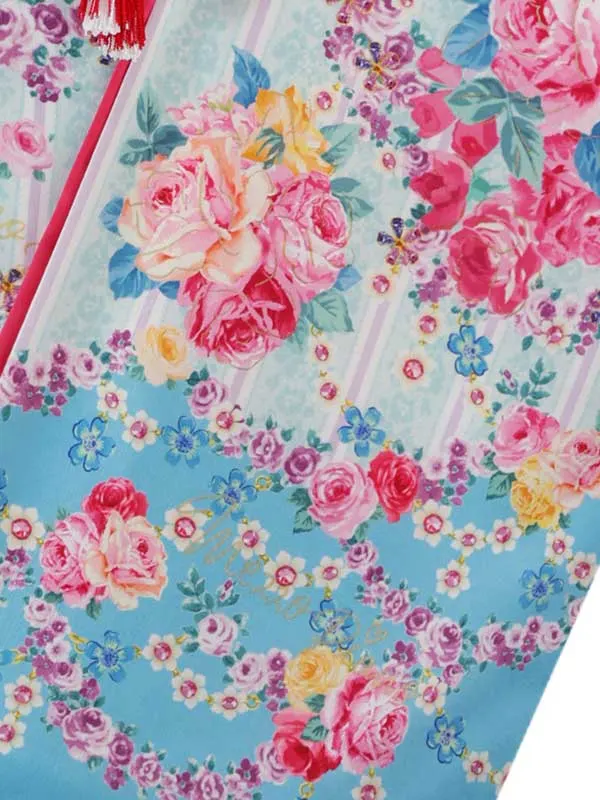 ﾒｿﾞﾋﾟｱﾉ  6歳(四つ身)水色 七五三