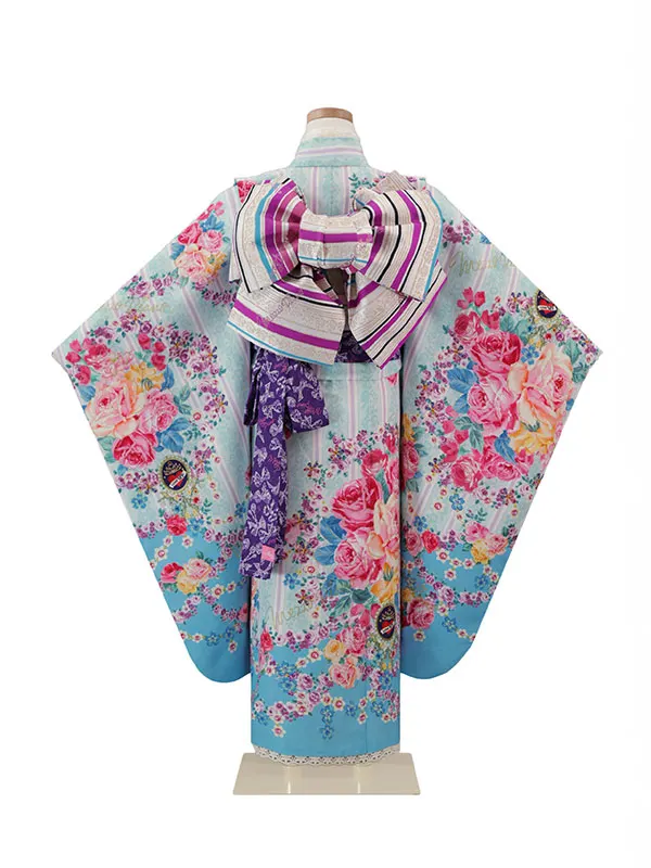 ﾒｿﾞﾋﾟｱﾉ  6歳(四つ身)水色 七五三