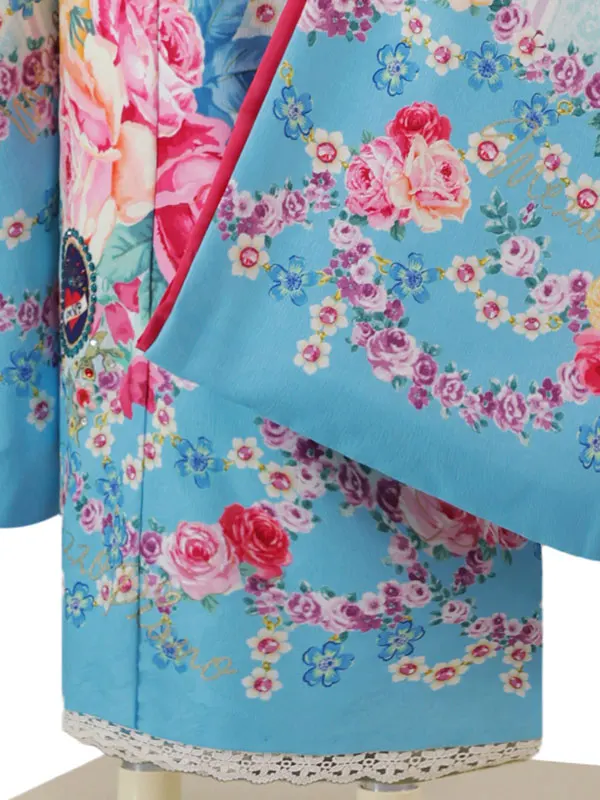 ﾒｿﾞﾋﾟｱﾉ  6歳(四つ身)水色 七五三