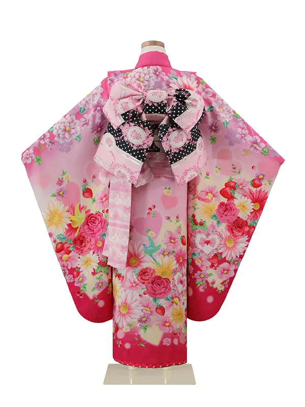 松田聖子 7歳(四つ身)ﾋﾟﾝｸ 七五三