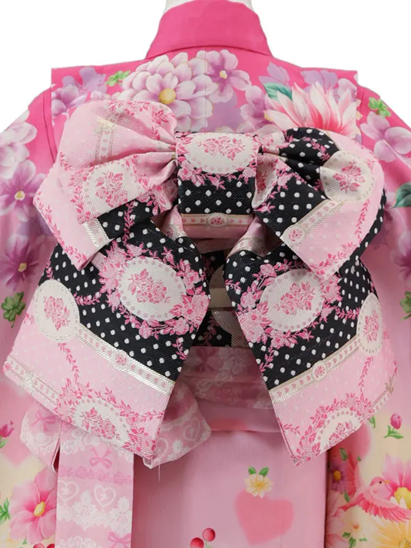 松田聖子 7歳(四つ身)ﾋﾟﾝｸ 七五三