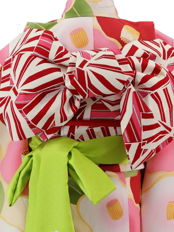 花わらべ 6歳(四つ身)ﾋﾟﾝｸ 七五三