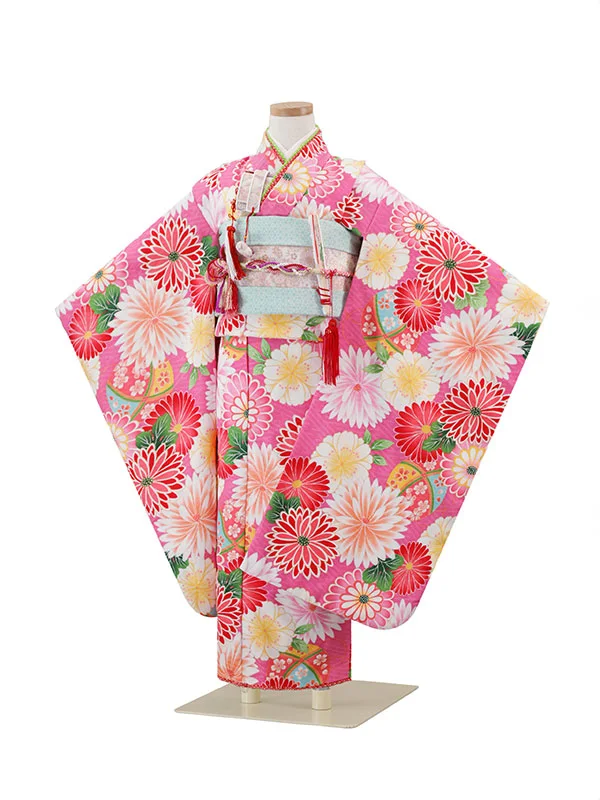 式部浪漫 6歳(四つ身)ﾋﾟﾝｸ 七五三