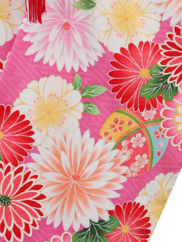 式部浪漫 6歳(四つ身)ﾋﾟﾝｸ 七五三