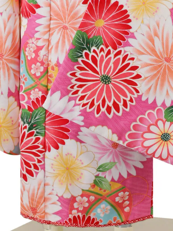 式部浪漫 6歳(四つ身)ﾋﾟﾝｸ 七五三