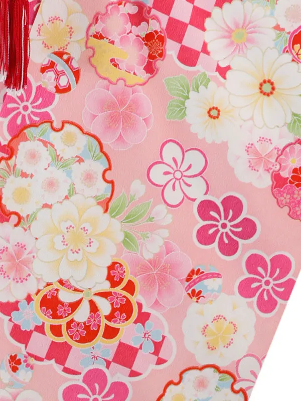 式部浪漫 6歳(四つ身)ﾋﾟﾝｸ 七五三