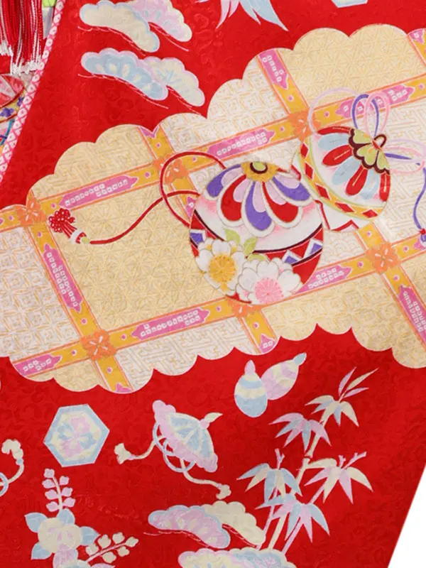 6歳(四つ身)赤 七五三