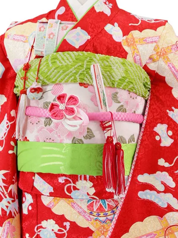 6歳(四つ身)赤 七五三