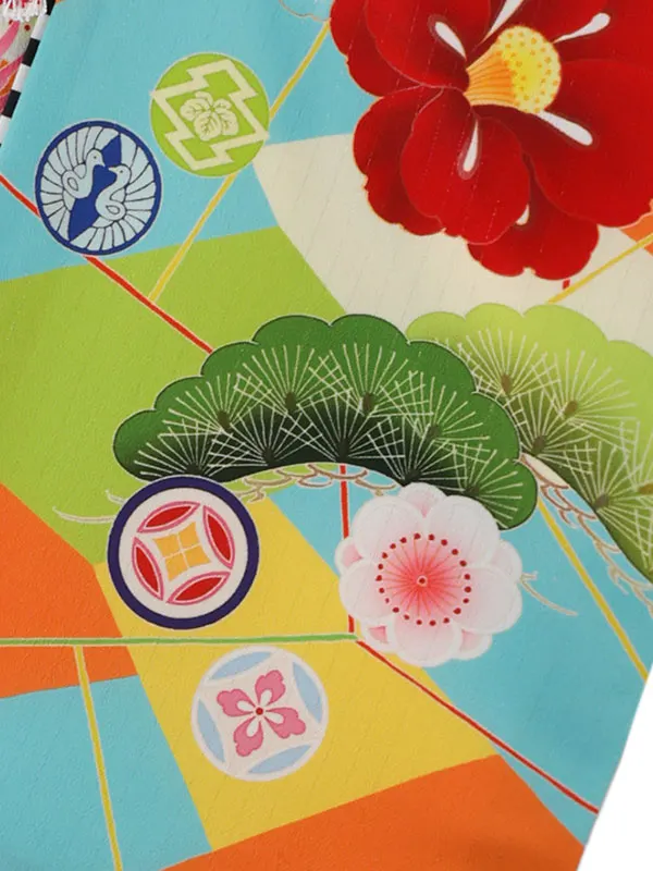 6歳(四つ身)黄緑 七五三