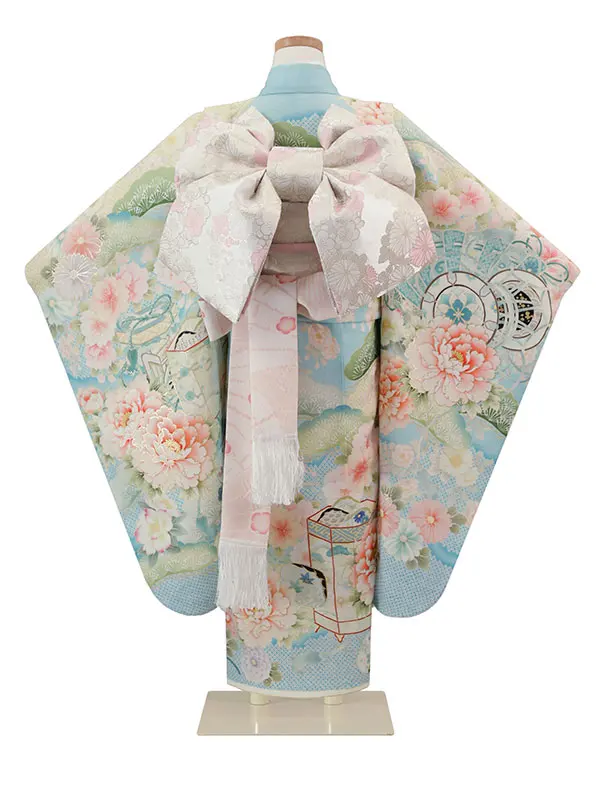 華徒然 6歳(四つ身)水色 七五三