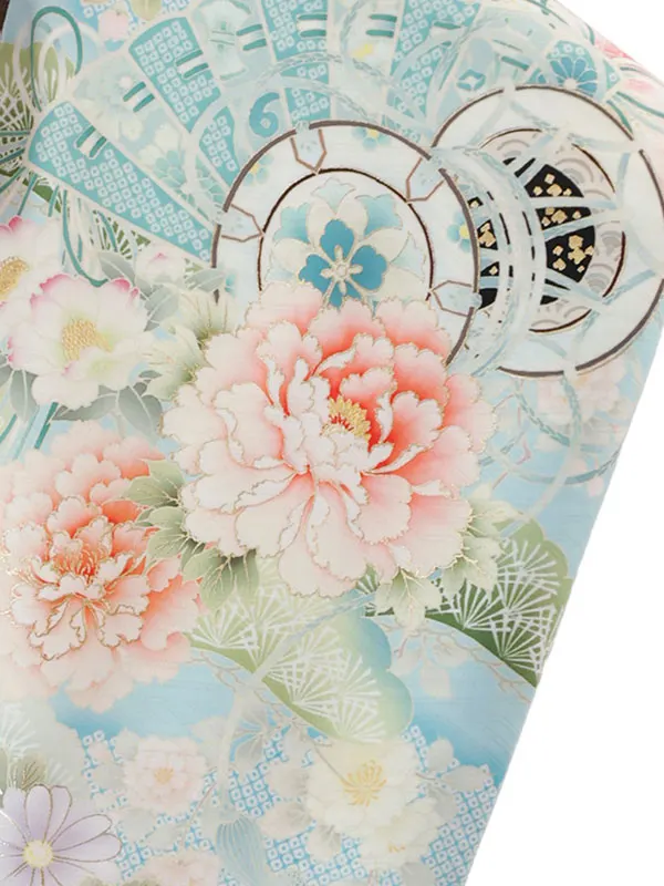 華徒然 6歳(四つ身)水色 七五三