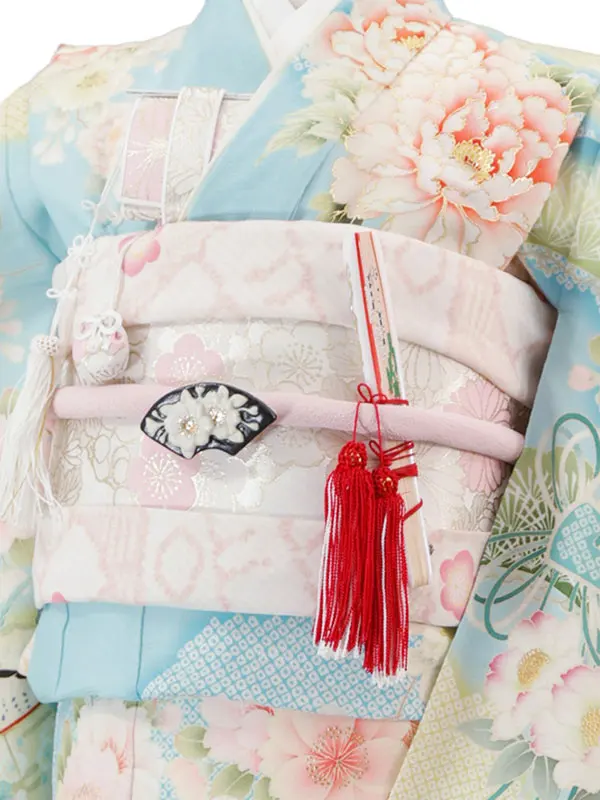 華徒然 6歳(四つ身)水色 七五三