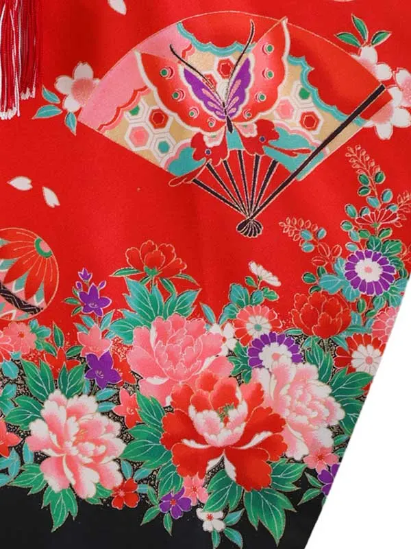 7歳(四つ身)赤 七五三