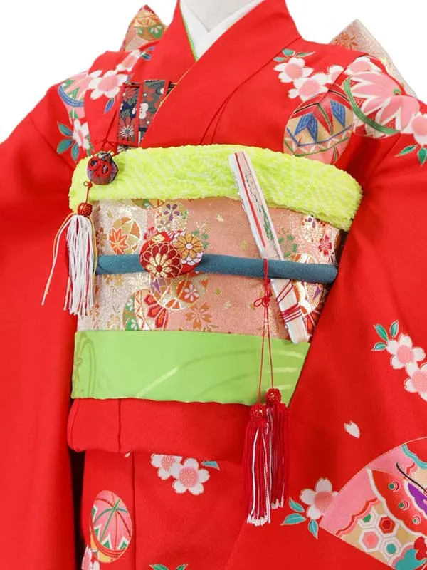 7歳(四つ身)赤 七五三