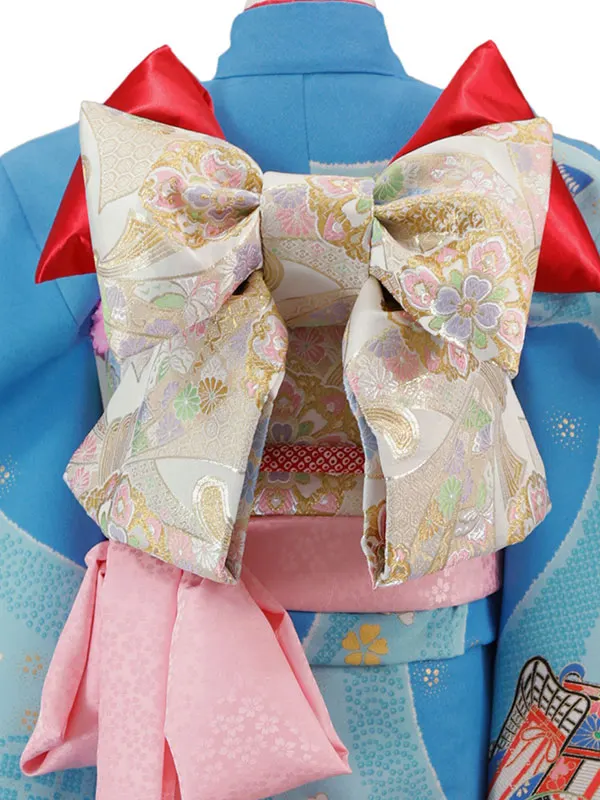 7歳(四つ身)水色 七五三