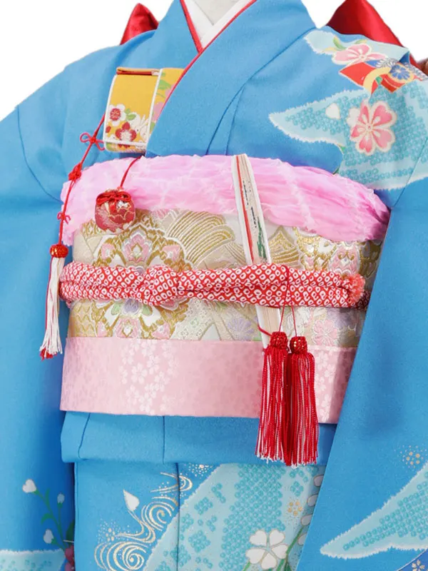 7歳(四つ身)水色 七五三