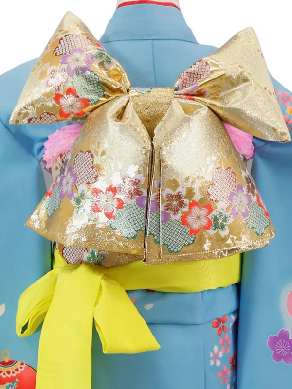 7歳(四つ身)水色 七五三