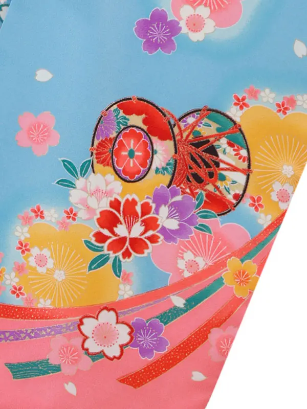 7歳(四つ身)水色 七五三